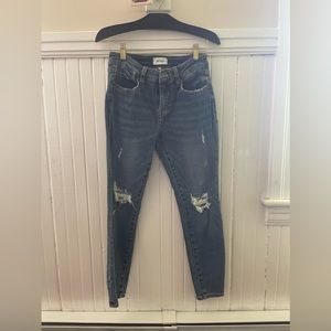 like new Pistola, skinny, rip jeans